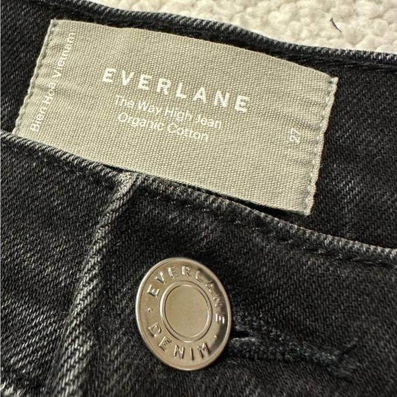 Everlane The Way High Jeans Distressed Black - Picture 12 of 16